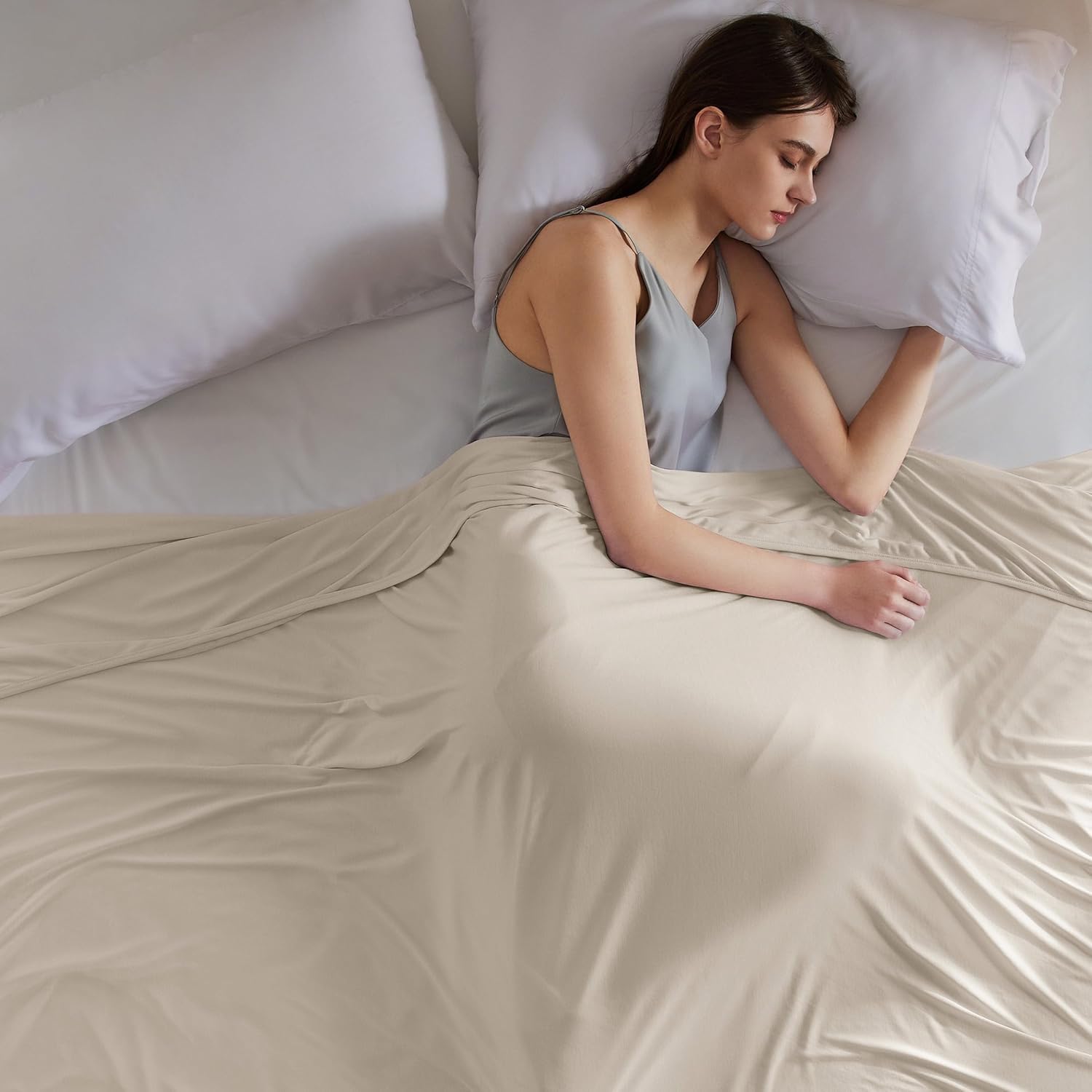 Lightweight Summer Cooling Blanket for Hot Sleepers – Bamboo Rayon Throw