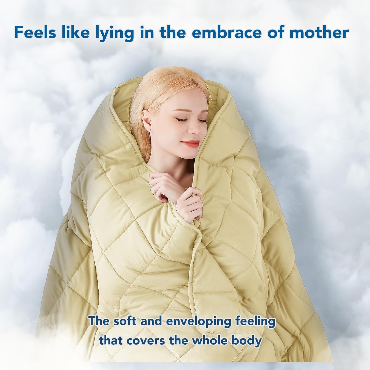 Cooling Microfiber Weighted Blanket for Year-Round Comfort and Relaxation
