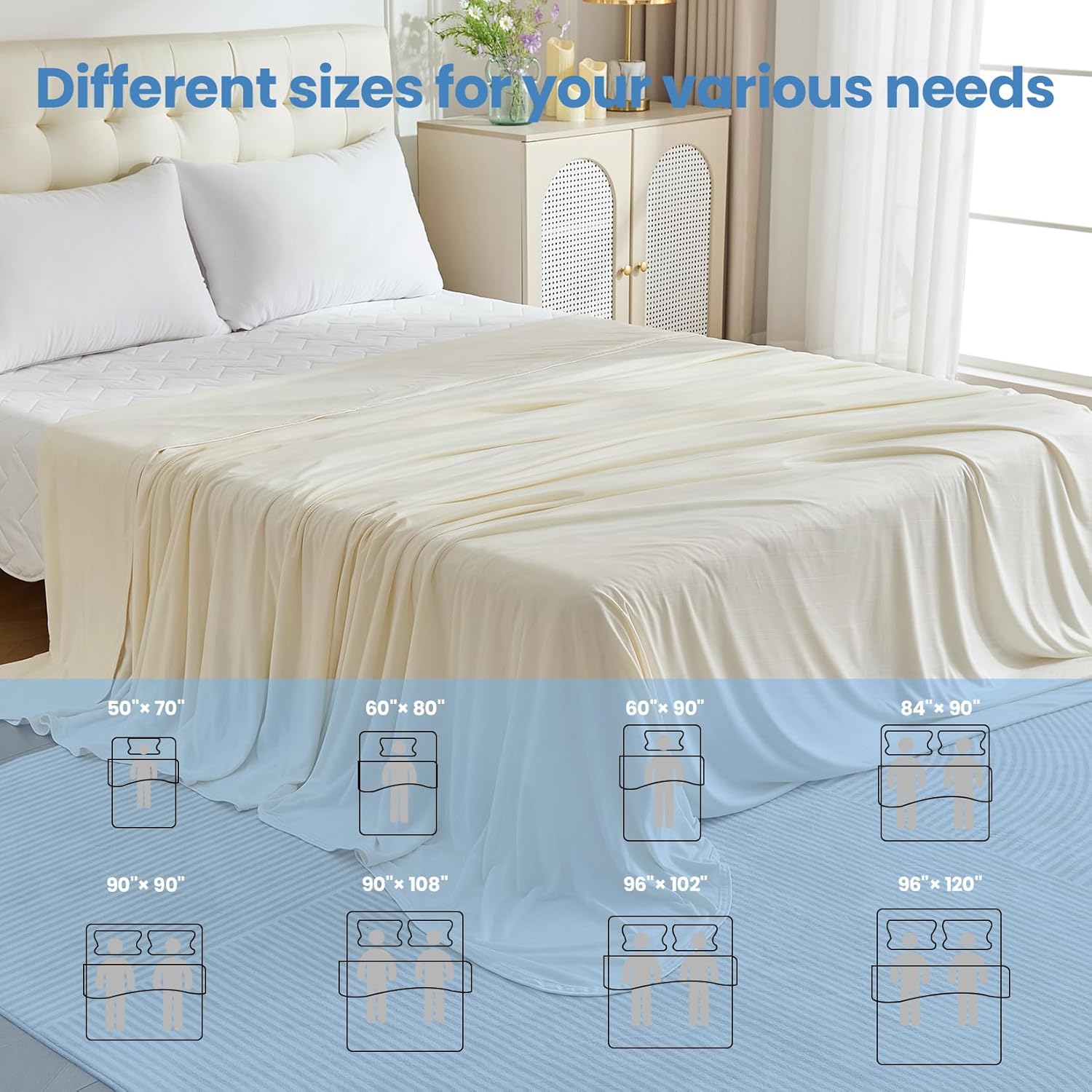 Lightweight Summer Cooling Blanket - Soft Comfort for Hot Sleepers