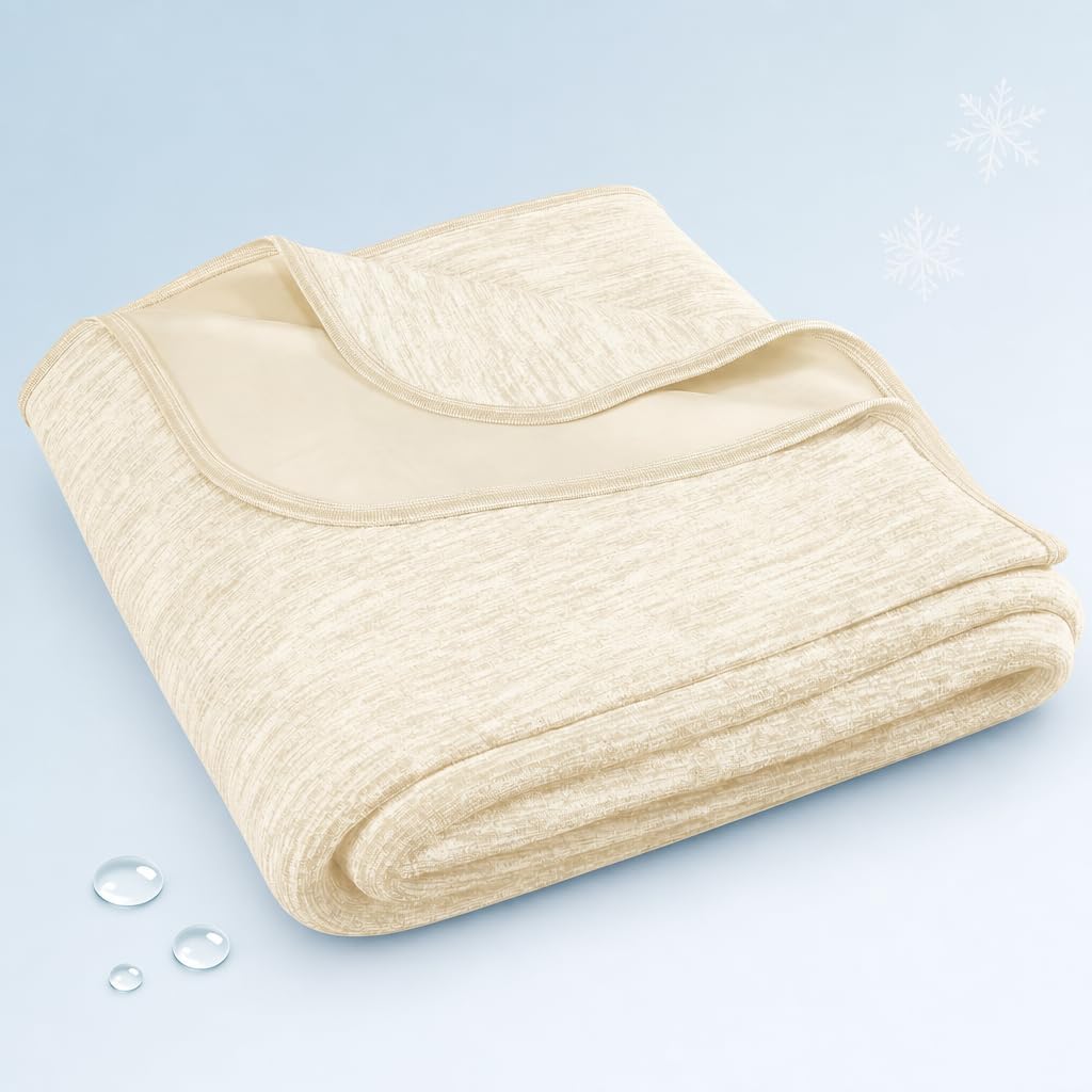 Queen Size Lightweight Cooling Blanket for Hot Sleepers with Q-Max >0.4