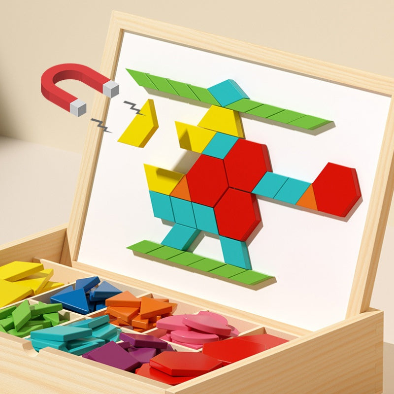 Magnetic Eco-Friendly Building Blocks with Design Cards