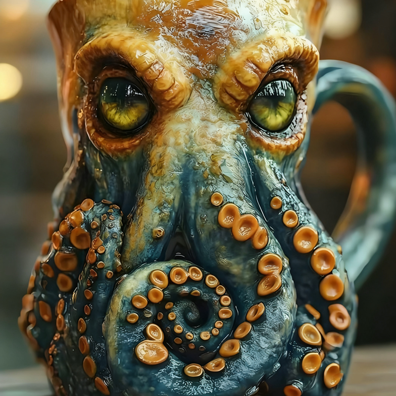 Engine Block Design 3D Mug – Creative Coffee Cup