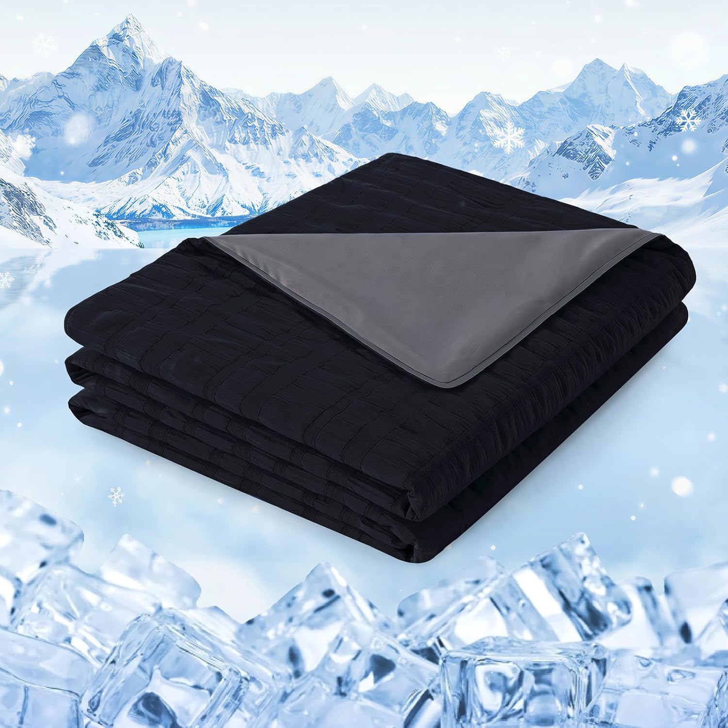 Lightweight Cooling Blanket with Dual-Sided Design for Warm Sleepers