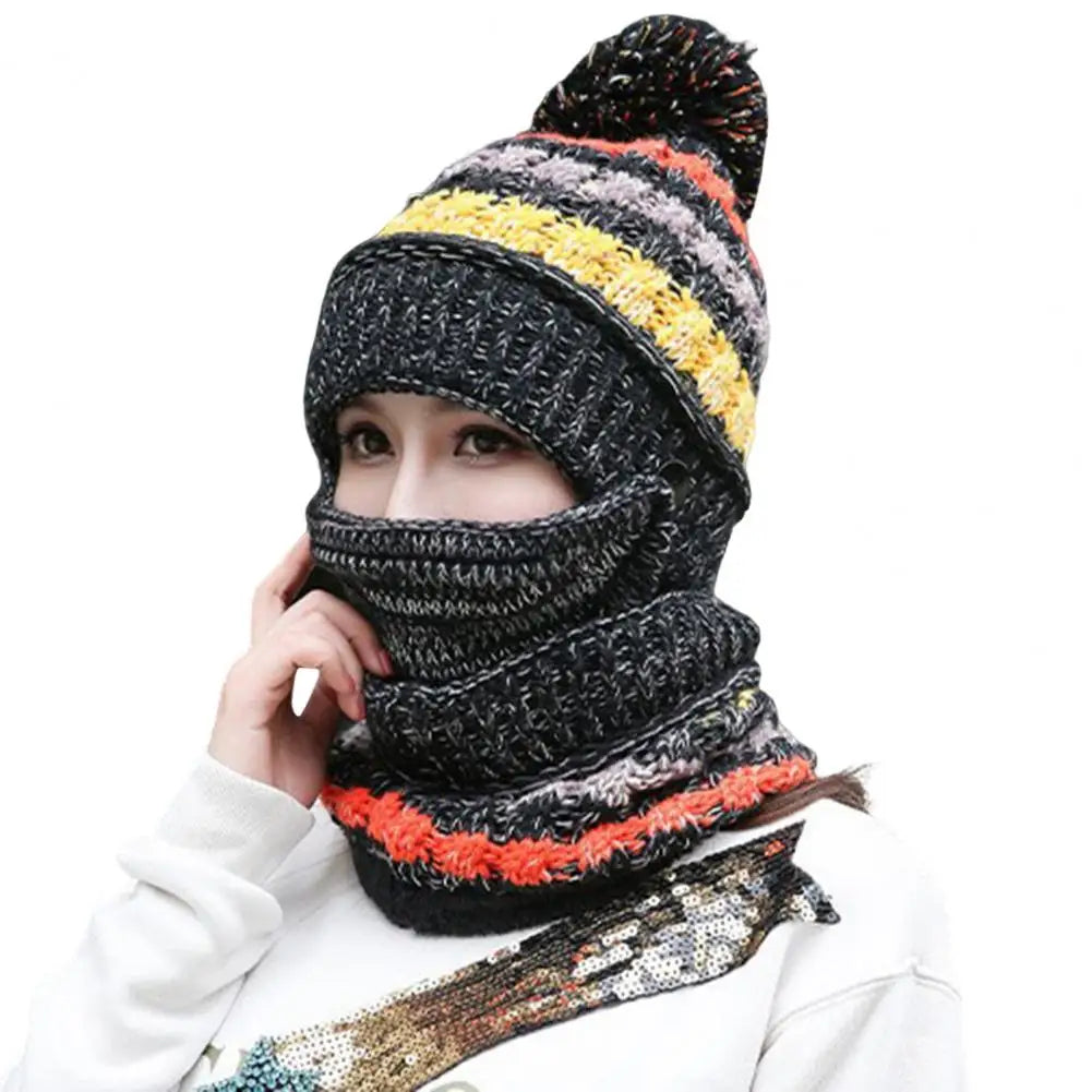 Warmth & Style: Plush Hat and Scarf Duo with Velvet Touch