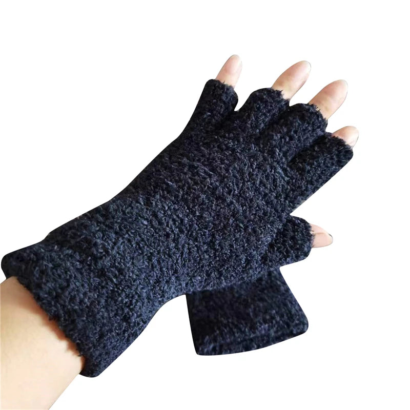 Half Finger Gloves for Winter Warmth and Comfort