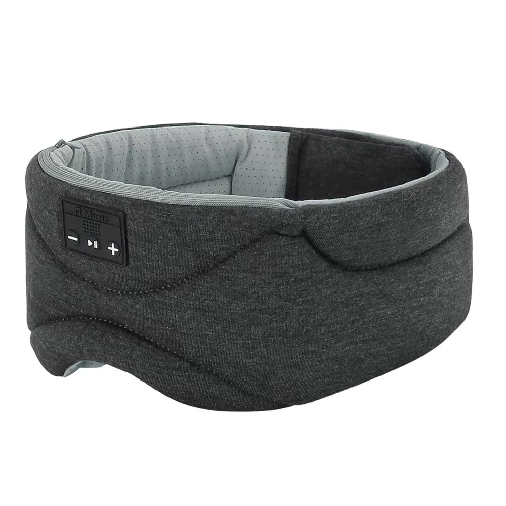 Bluetooth Eye Mask for Sleep - 100% Light Blocking with Soft Speakers, Ideal for Side Sleepers