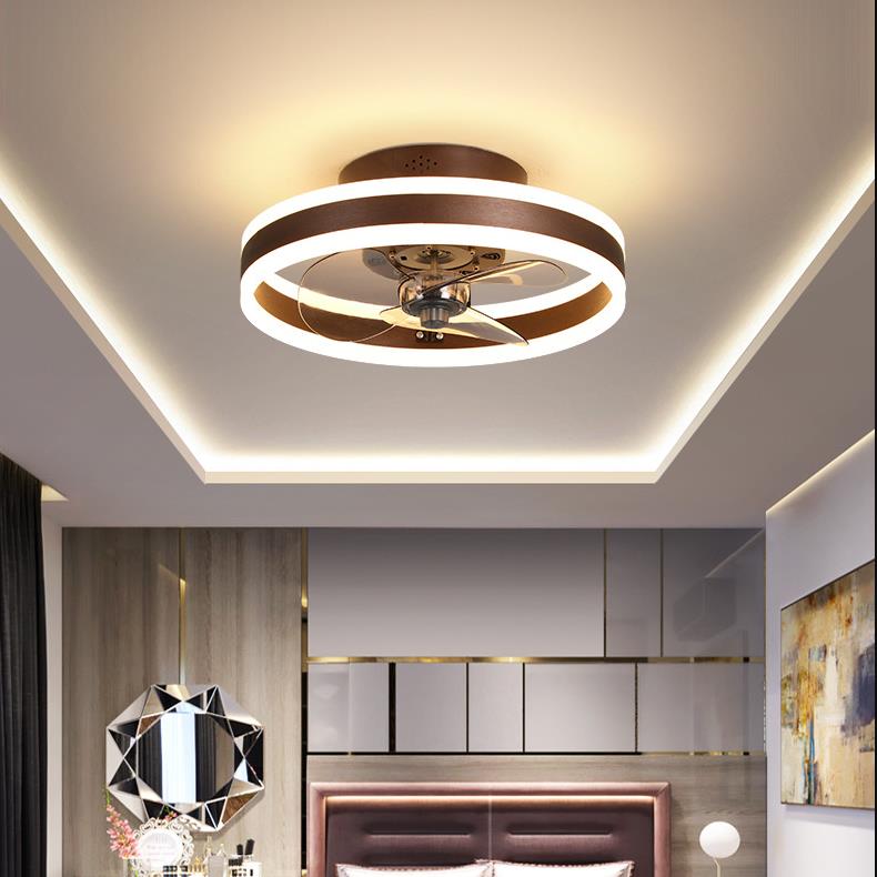 16'' LED 1-Light Dimmable Ceiling Fan Modern LED Aluminum PVC Metal Stylish Modern Style Dimmable Ceiling Lights-dazuma