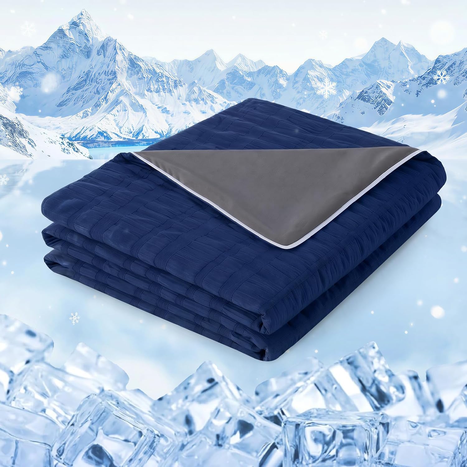 Lightweight Cooling Blanket with Dual-Sided Design for Warm Sleepers