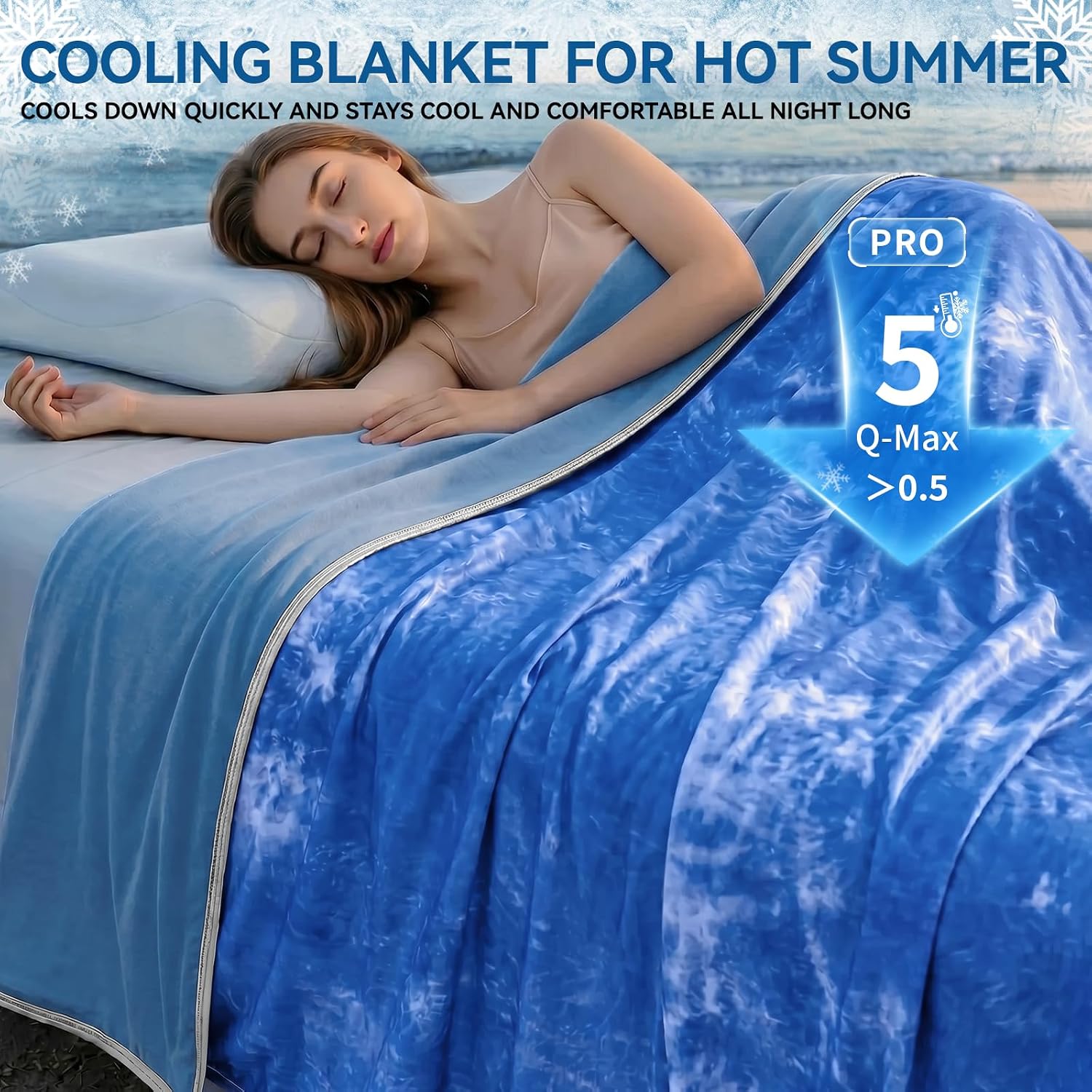 Cooling Throw Blanket for Hot Sleepers – Lightweight Summer Comfort