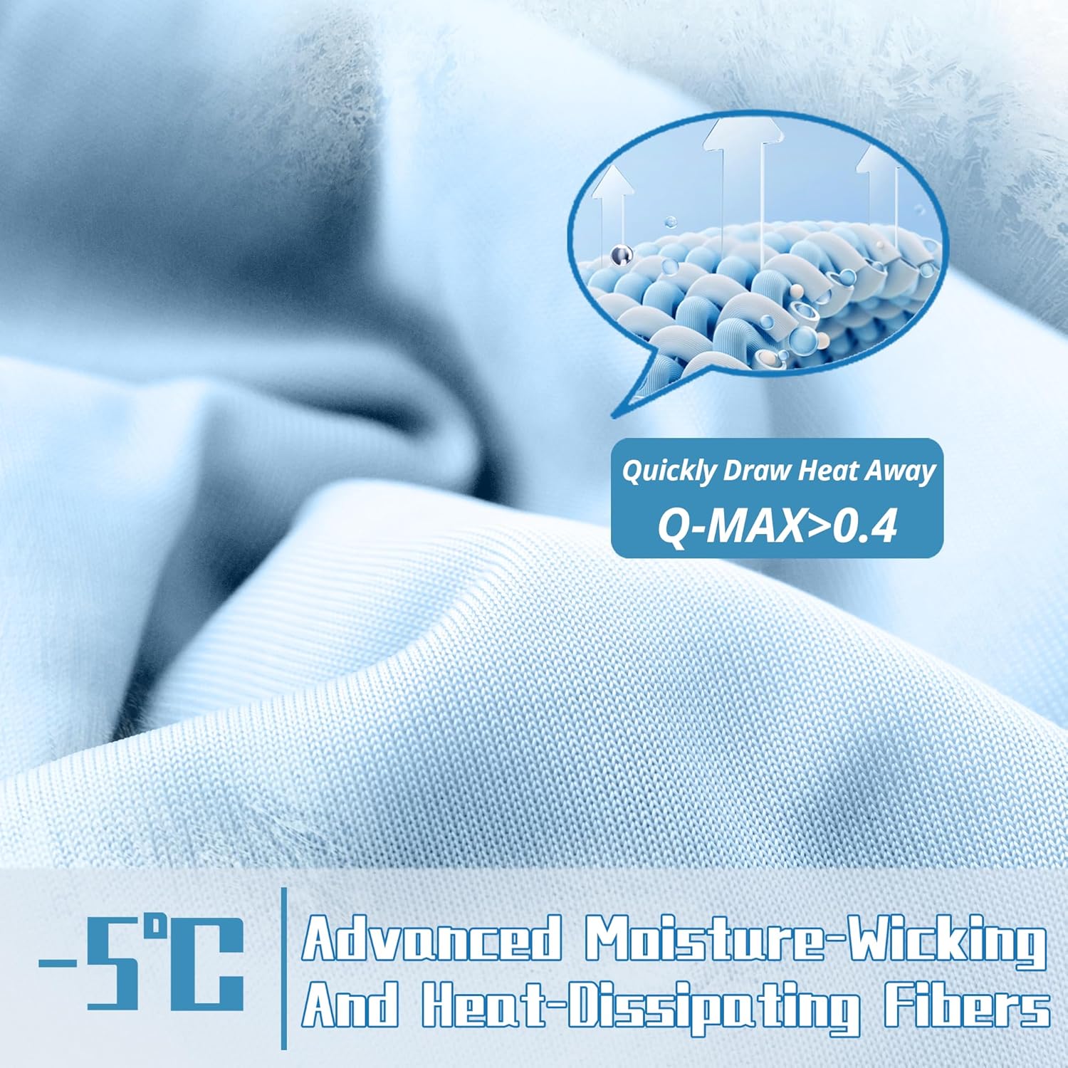 Lightweight Cooling Blanket Set with Pillowcases | Moisture-Wicking Fabric