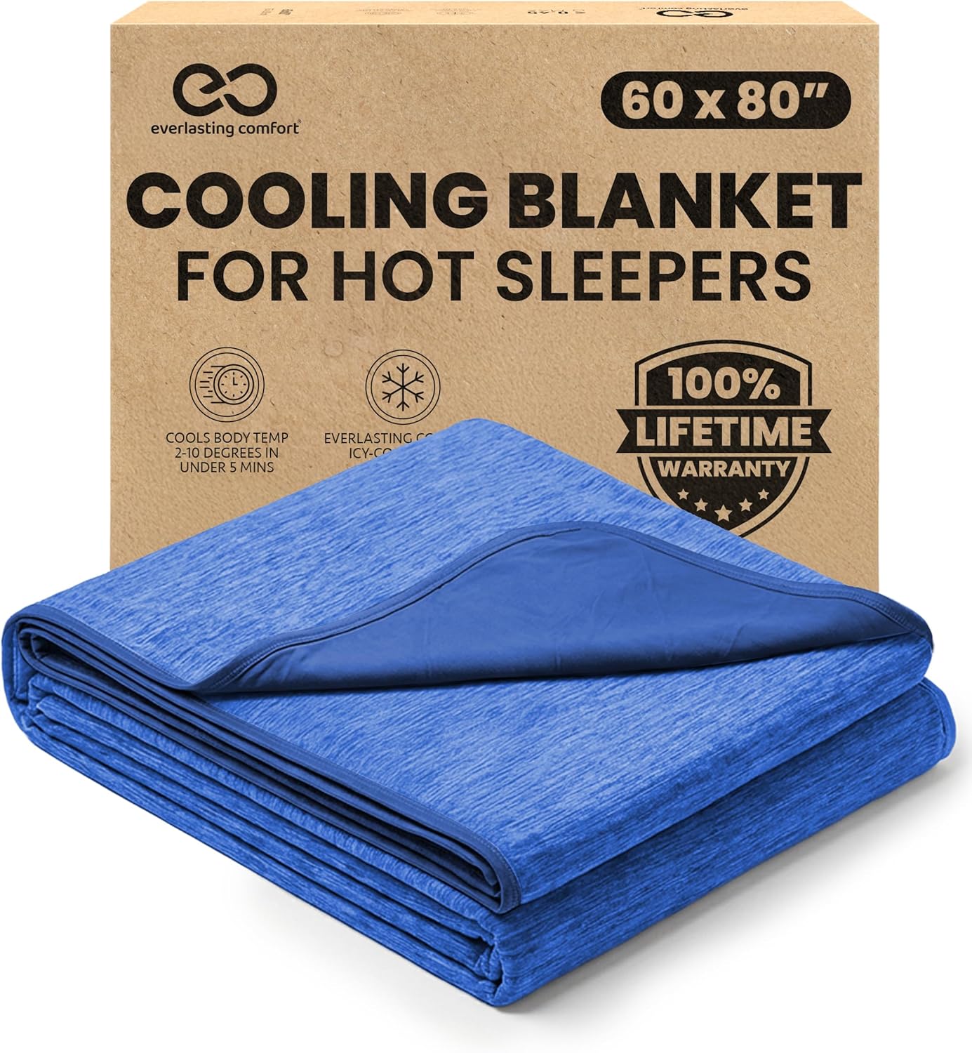 Breathable Cooling Blanket for Warm Sleepers – Lightweight Comfort Throw
