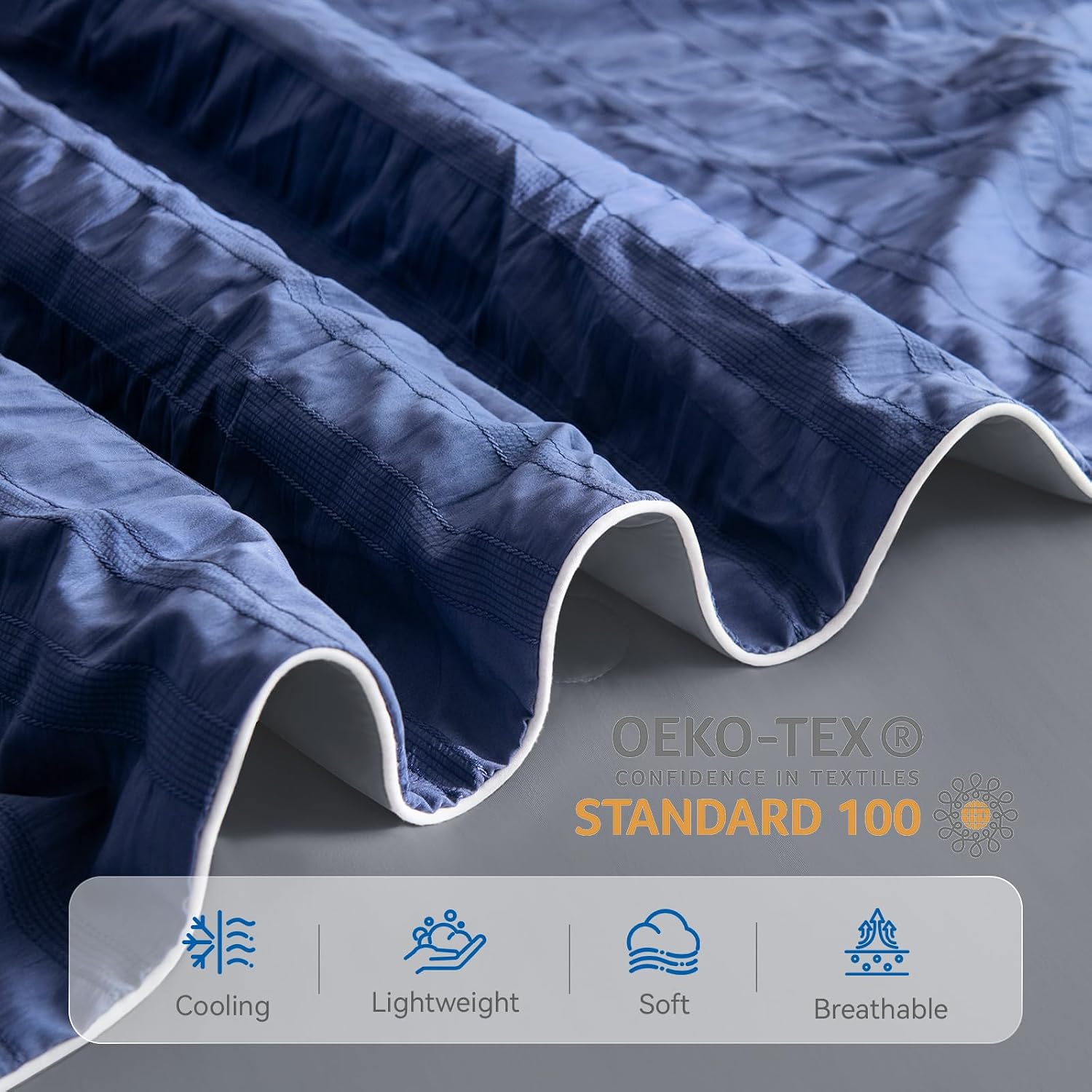 Lightweight Cooling Blanket with Dual-Sided Design for Warm Sleepers