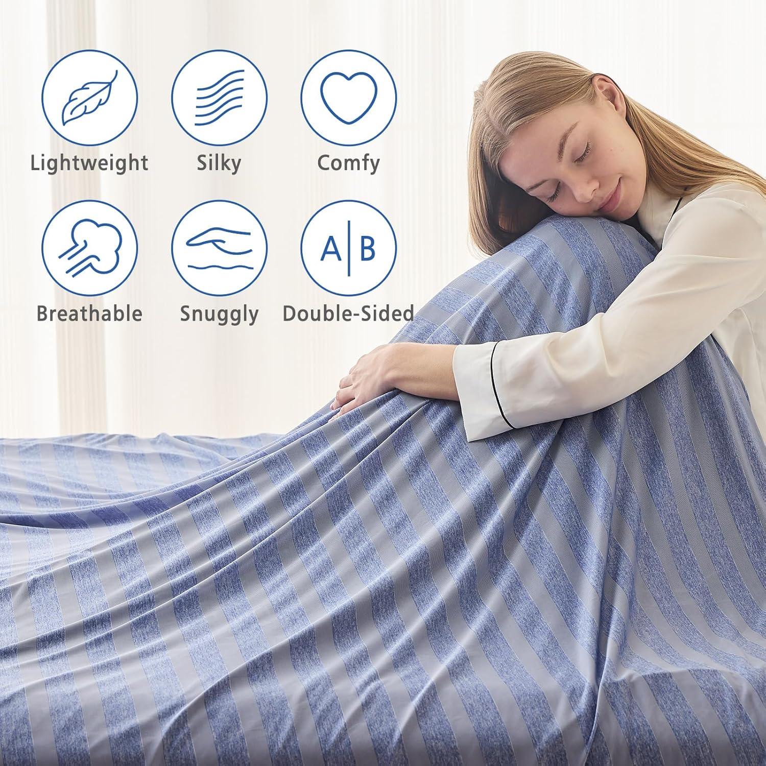 Cooling Blanket with Arc-Chill Technology – Lightweight and Breathable for Warm Sleepers