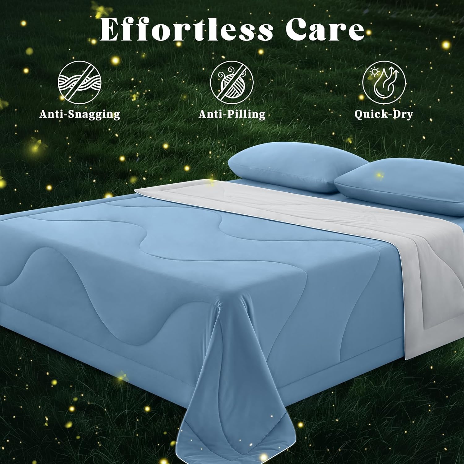 Double-Sided Cooling Blanket for Hot Sleepers | Breathable Ice Fabric