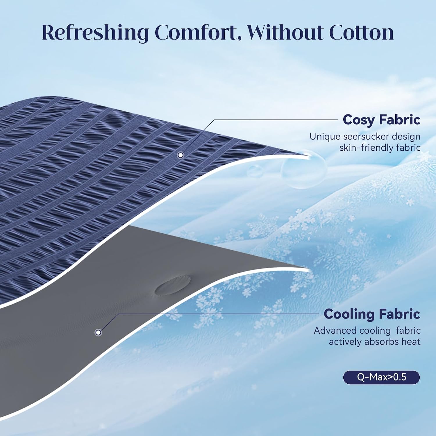 Lightweight Cooling Blanket with Dual-Sided Design for Warm Sleepers