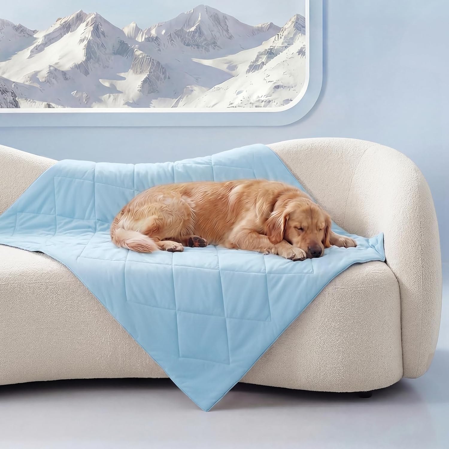 Cooling Blanket for Small & Medium Dogs | Washable Comfort Mat