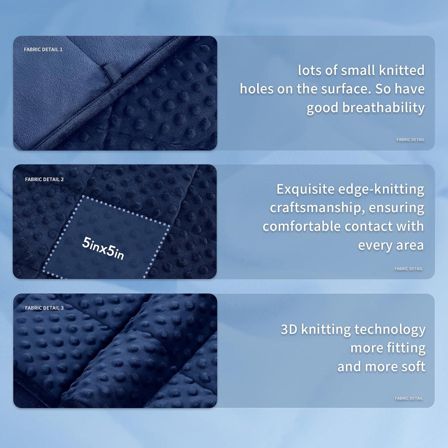 Cooling Microfiber Weighted Blanket with Dots – Soft All-Season Comfort
