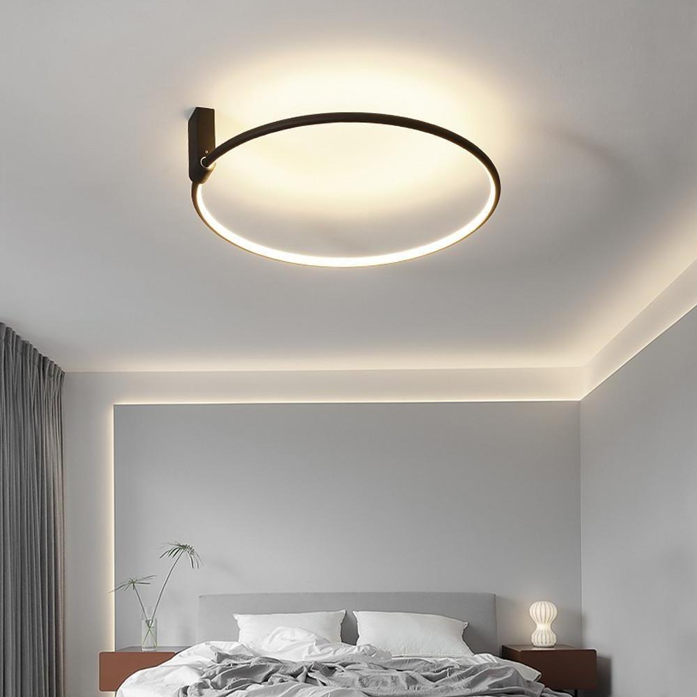 24'' LED 2-Light 1-Light Single Design Flush Mount Lights Nordic Style LED Acrylic Metal Ceiling Lights-dazuma