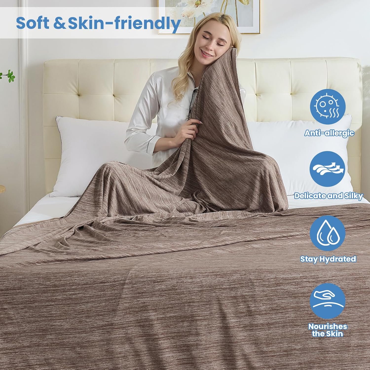 Lightweight Summer Cooling Blanket - Soft Comfort for Hot Sleepers