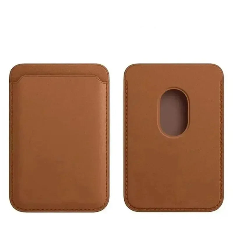 Leather Wallet with Magnetic Closure for iPhone Card Storage