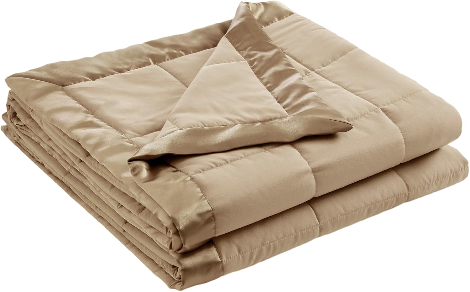 Lightweight Down Alternative Blanket with Moisture-Wicking – All Season Bed Cover with Satin Trim