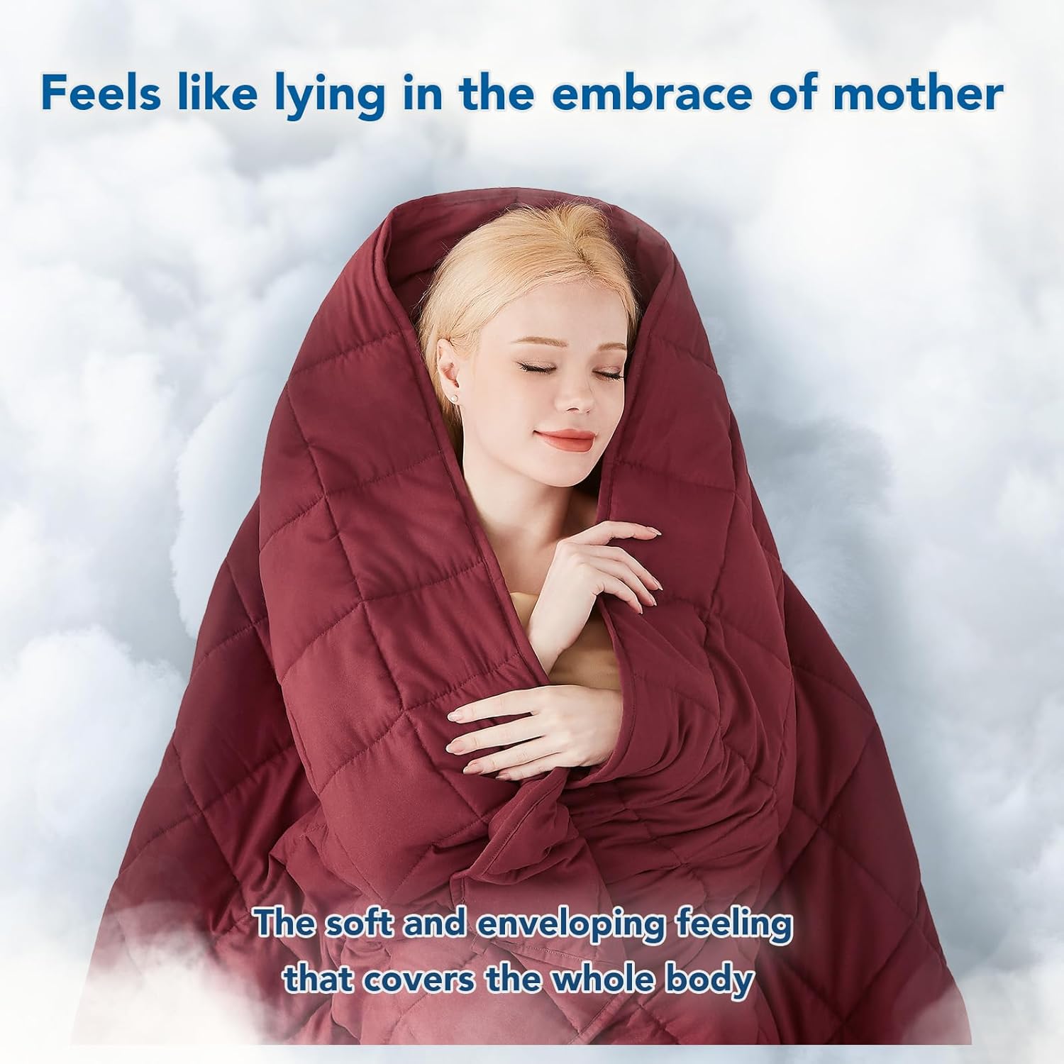 Cooling Microfiber Weighted Blanket for Year-Round Comfort and Relaxation
