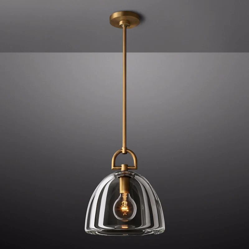 Liora Dome — K9 Crystal Pendant Light with Adjustable Height