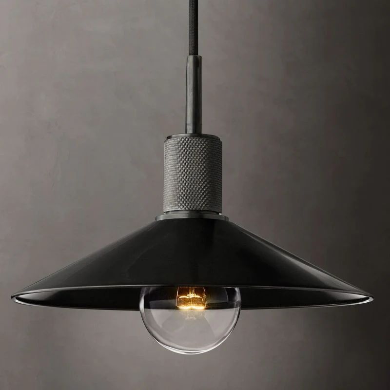 Munda Pendant Light — Glass and Copper Kitchen Island Fixture