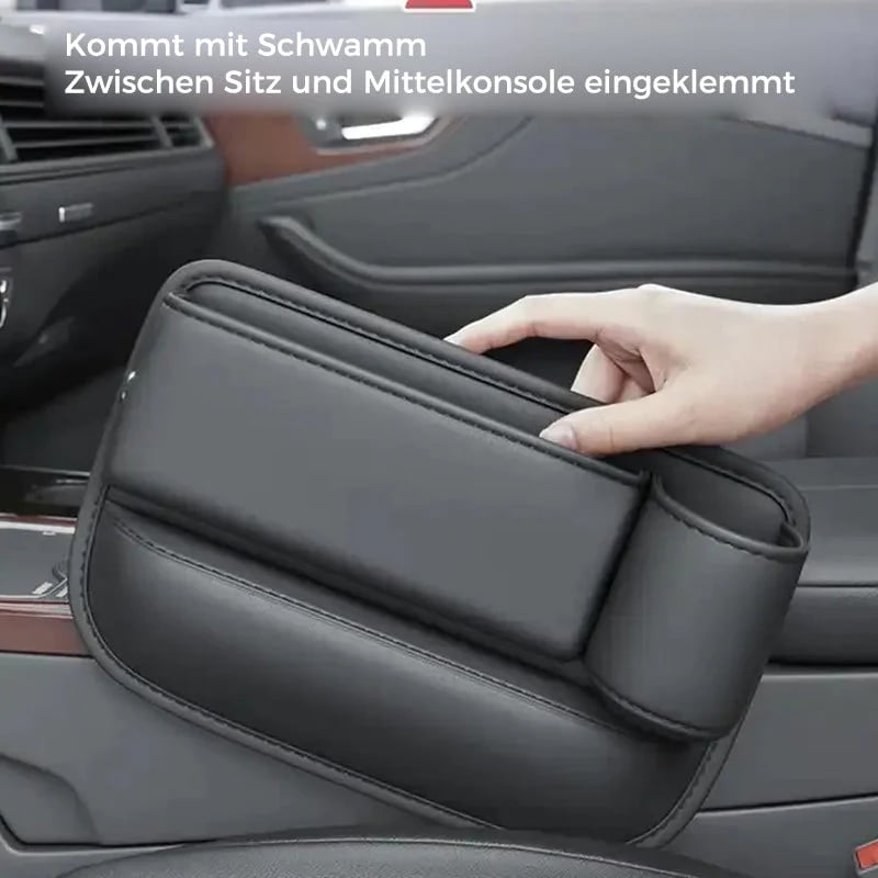 Seat Gap Organizer for Cars with Integrated Cup Holder