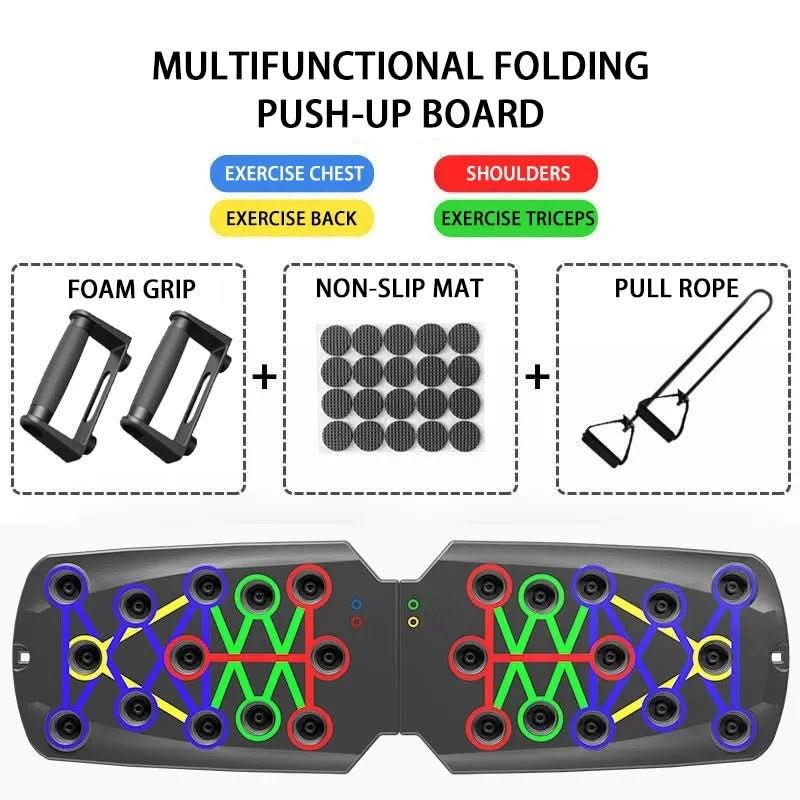 FlexiFit 14-Function Push-Up Training Board for Home Workouts