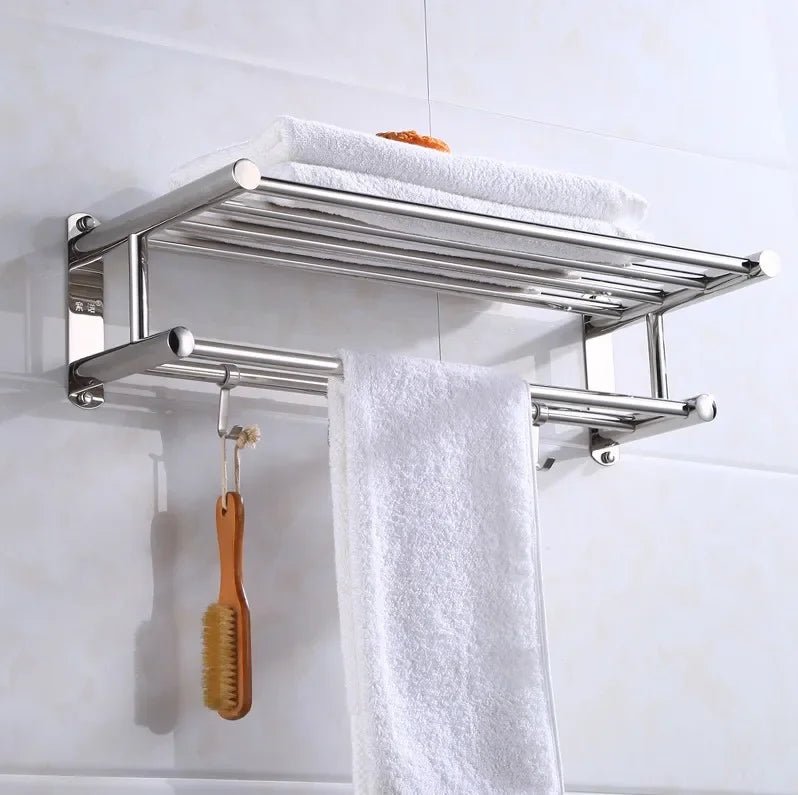 Modern Minimalist Wall Shelf for Bathroom and Kitchen - Space-saving Design