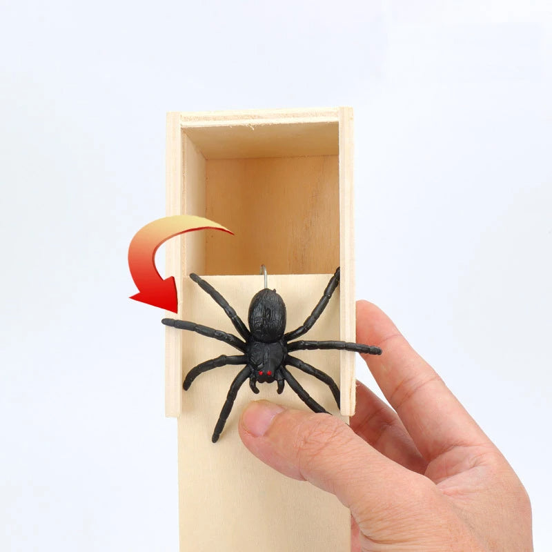 Halloween Spider Prank Box with Realistic Surprise for Spooky Fun