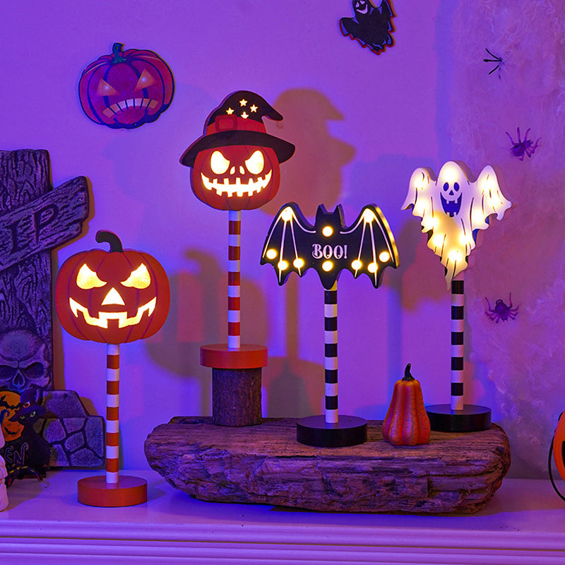 Solar-Powered Outdoor Halloween Lanterns with Spooky Glow