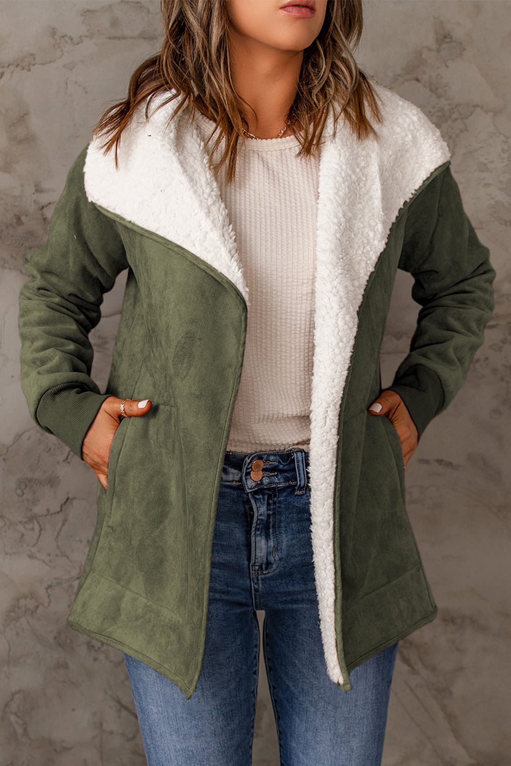 Faux Leather Jacket | Fleece Lined | Warm and Stylish | Reusable