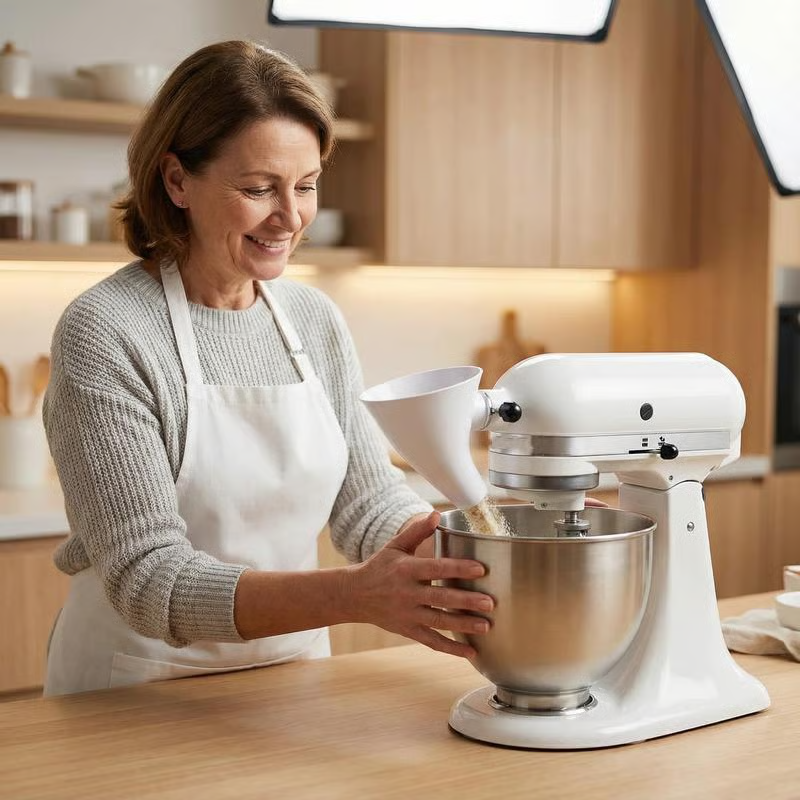 Kitchen Machine Flour Dispenser – Spill-Free Design