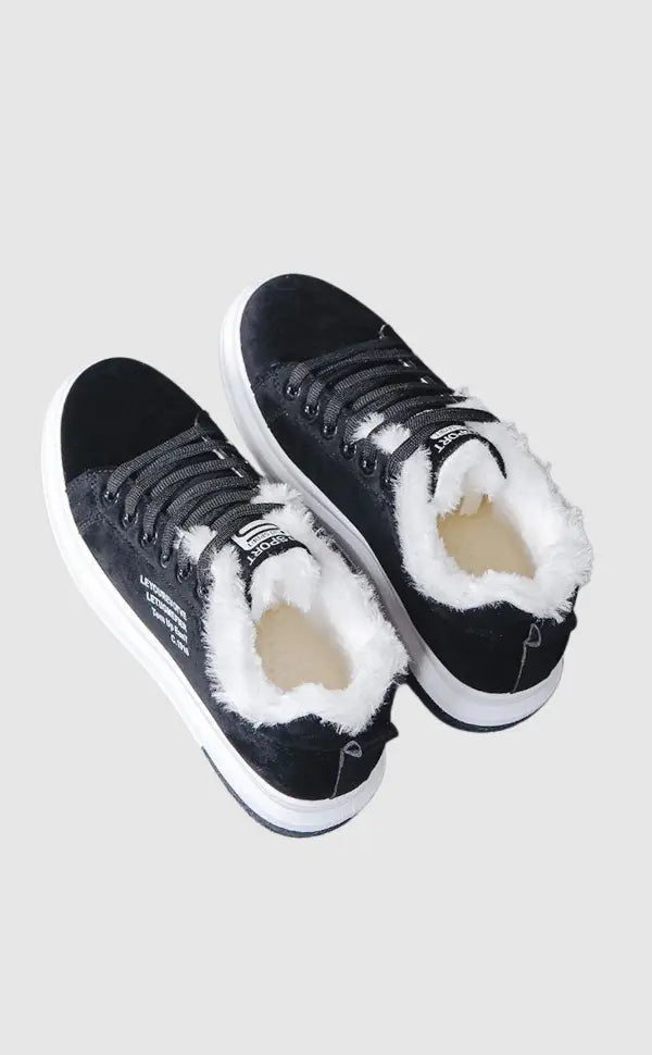 Winter Sneakers | Plush Lining | Warm Comfort All Day | Synthetic