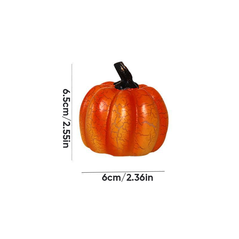 Battery-Powered Halloween Pumpkin Lanterns Set of 3 Resin Decor