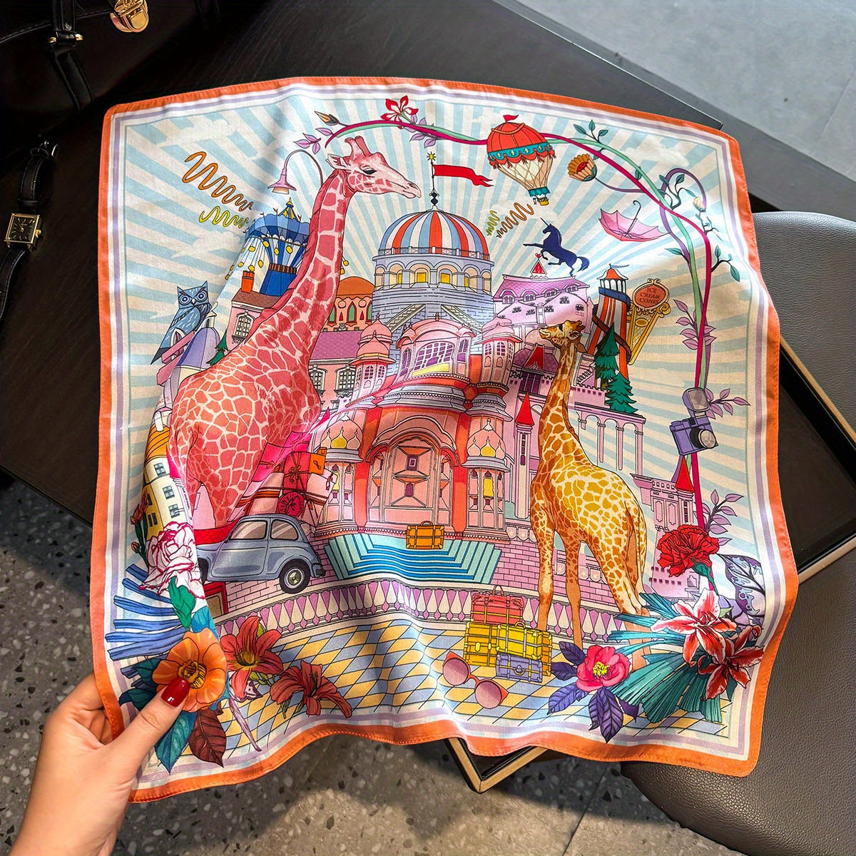 Silk Scarf | Tie-Dye Design | Vibrant Fashion Accent | Mulberry Silk