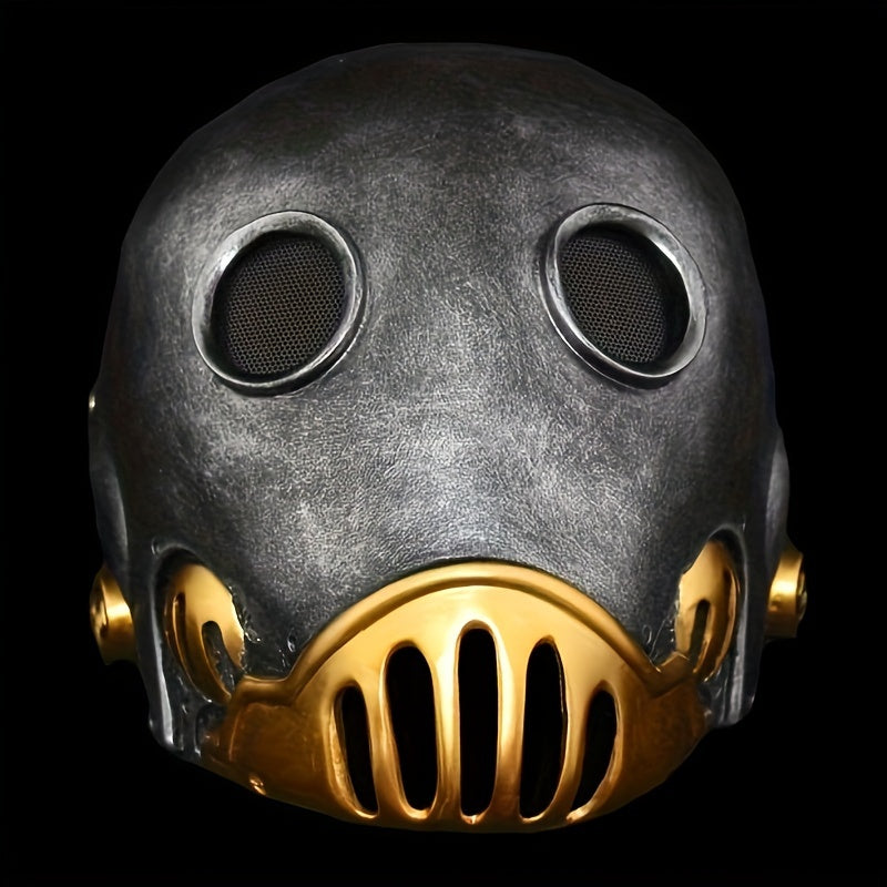 Halloween Clockwork Resin Mask Durable ABS Plastic for Costume Parties