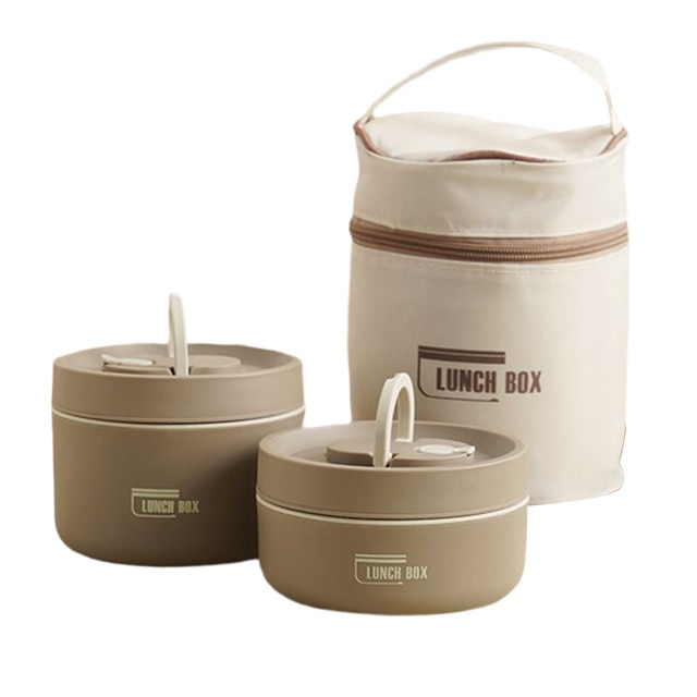 Nivaro — Insulated Stainless Steel Lunchbox with Leak-Proof Bag