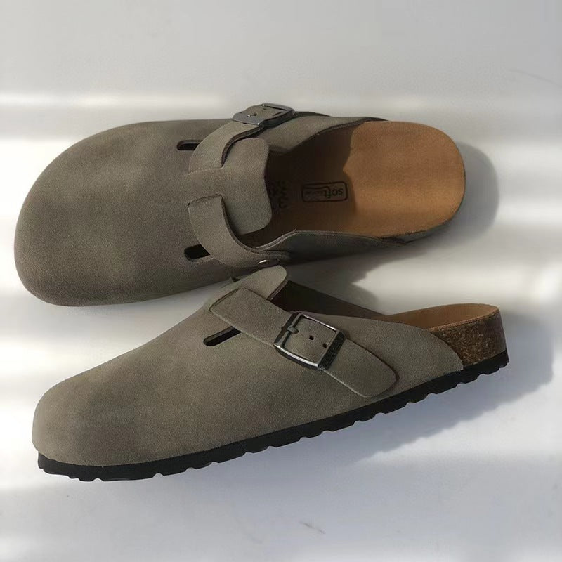 EleganceStep Unisex Leather Sandals for All Occasions