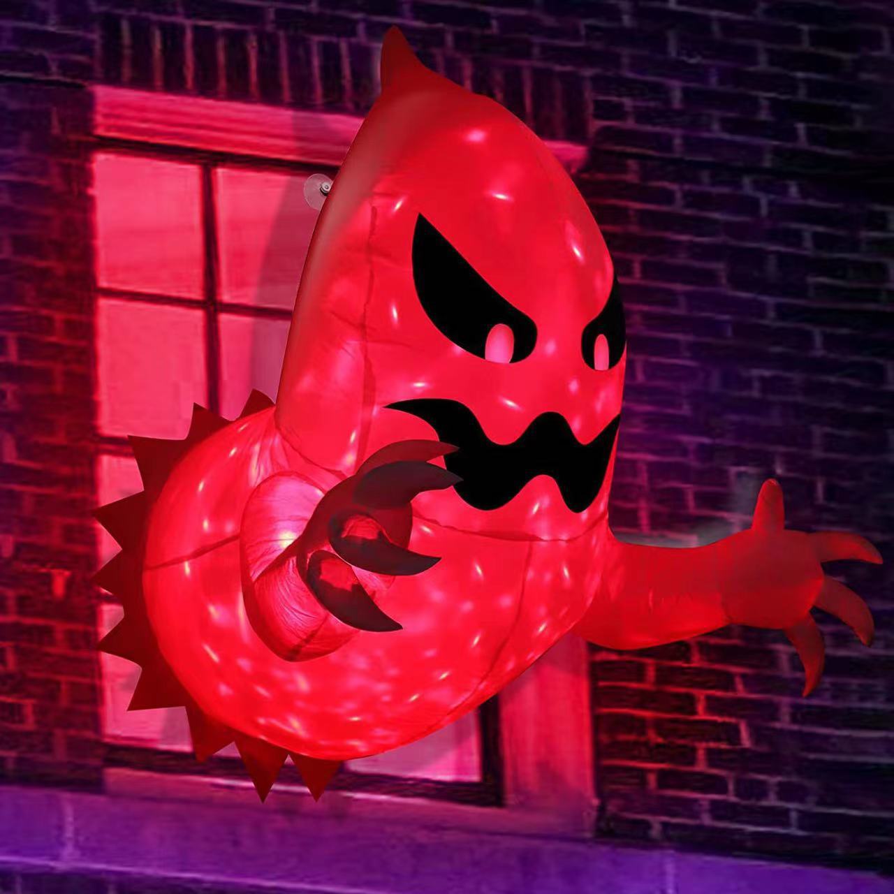 LED Halloween Inflatable Ghost Decoration with Bright Glowing Lights