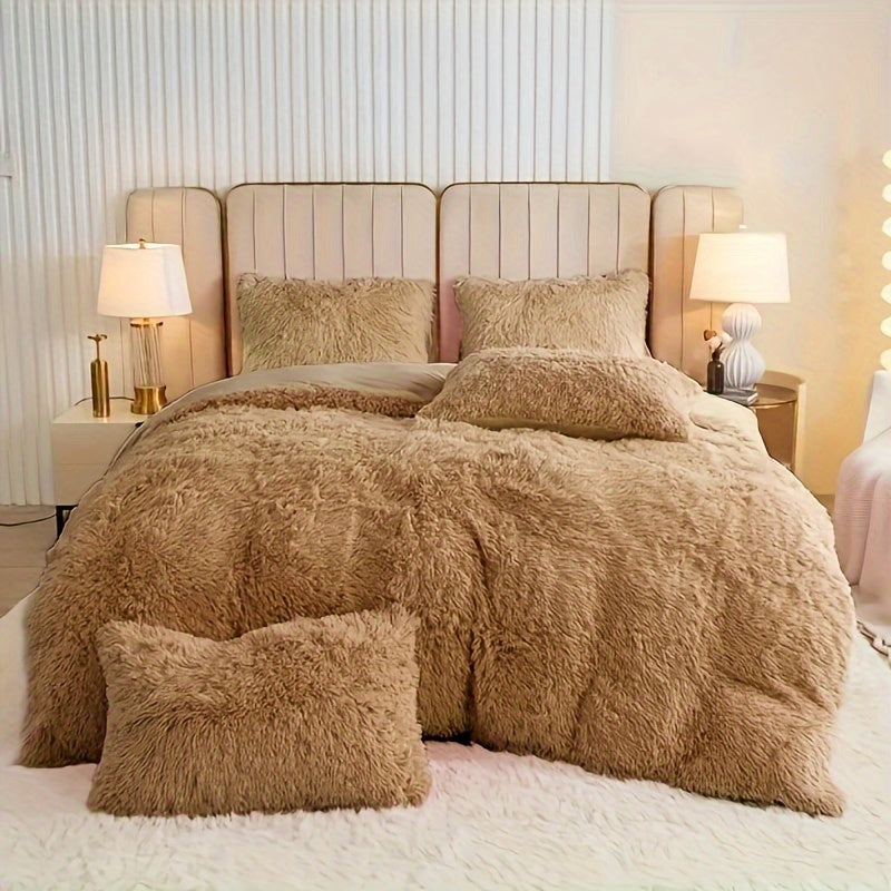 Quilt Cover Set | Plush Fabric | Ultra-Soft Cozy Comfort | Polyester
