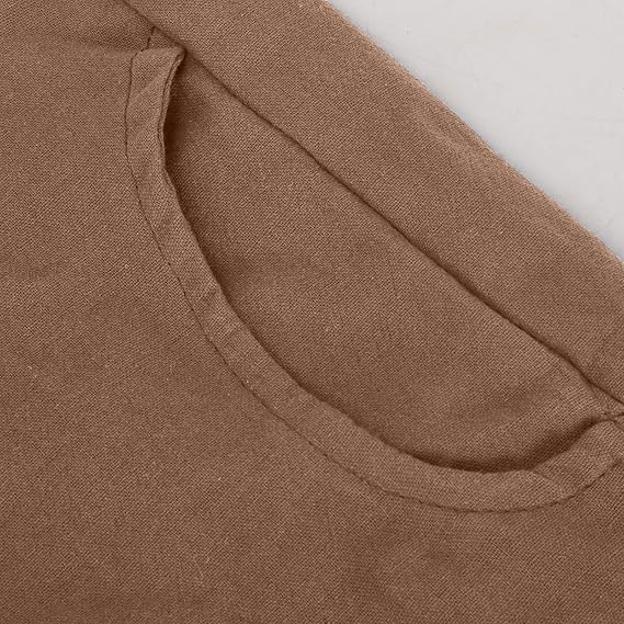 Women's Relaxed-Fit Linen-Blend Pants | Elastic Waistband & Side Pockets | Breathable Fabric | Comfortable Everyday Wear