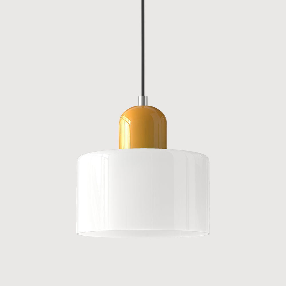 Pendant Light | Bauhaus-Inspired Glass Shade | Adjustable Hanging Length | Easy Assembly