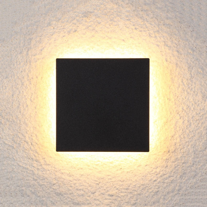 Waterproof Outdoor Wall Lamp 12W LED | Modern Aluminum Garden Patio Porch Light | Black or Gray Wall-Mounted Exterior Sconce | Euri Outdoor Lighting