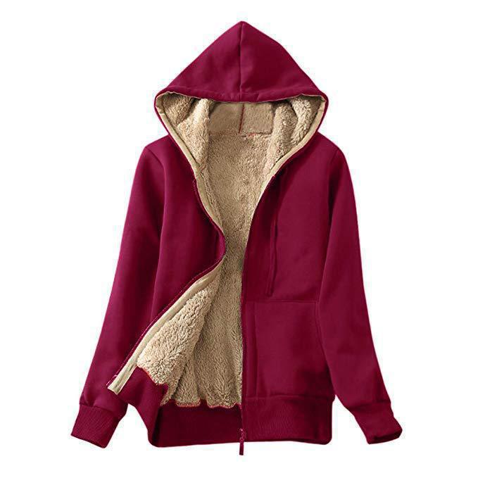 Women's Fleece Jacket | Soft Warmth | Wind Resistant Collar | Machine Washable