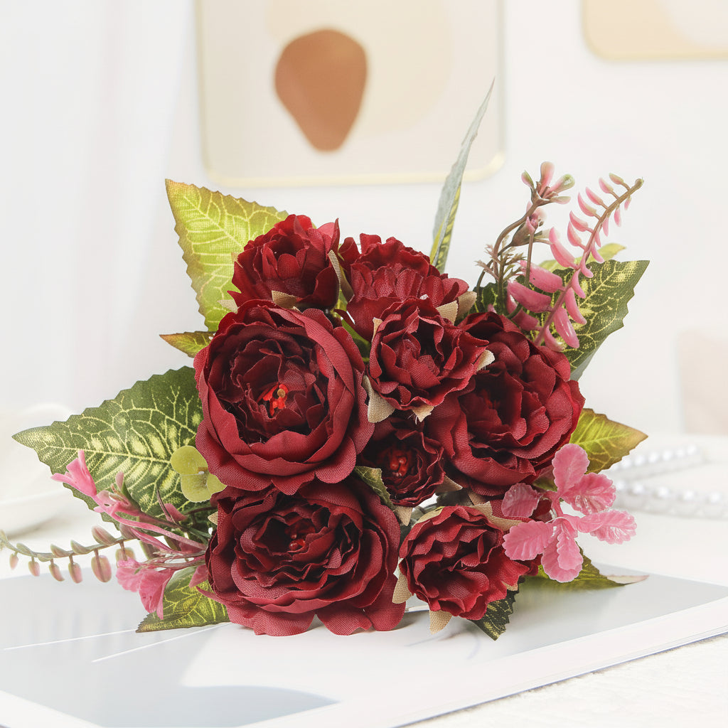 Elegant Peony Bouquet for Mother's Day Home Styling