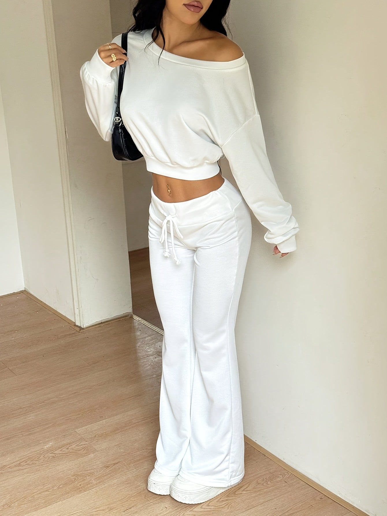 Women’s Sweatshirt Set | Rib-Knit | Cozy Warm Comfort | Polyester