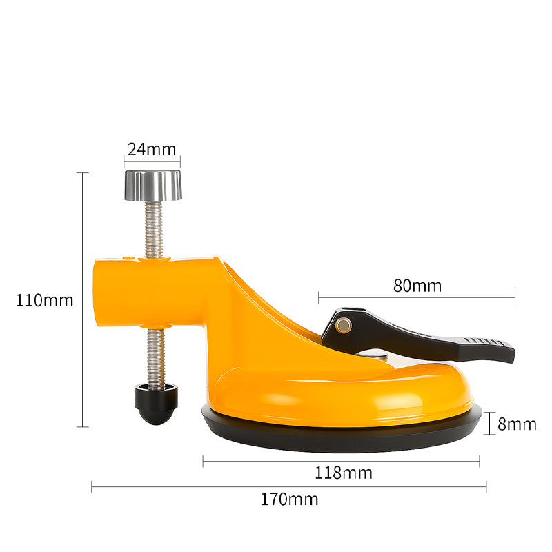 Suction Cup Tile Aligner with Leveling Screw for Glass, Wood, and Tiles